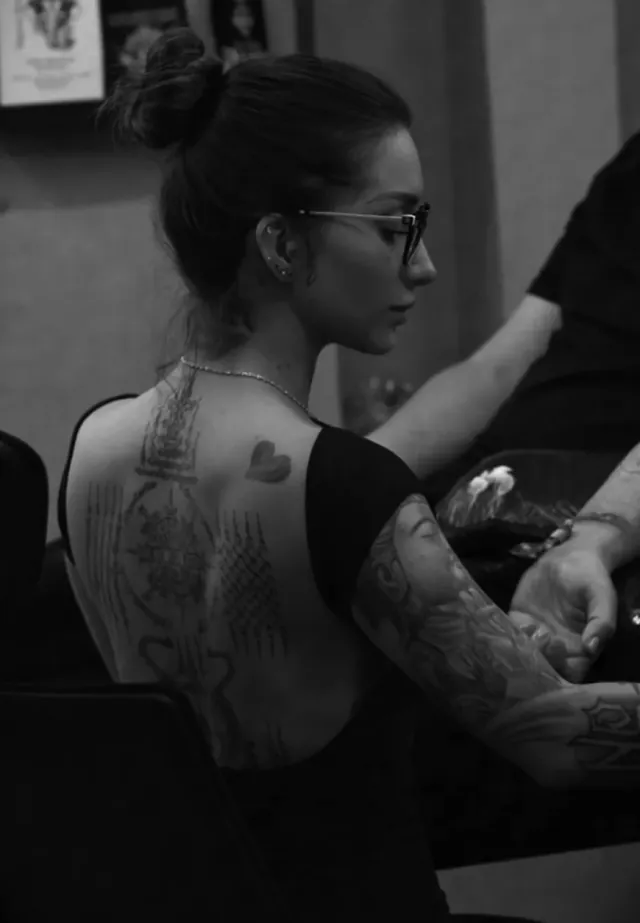 Michelle López, tatuador de Bogota