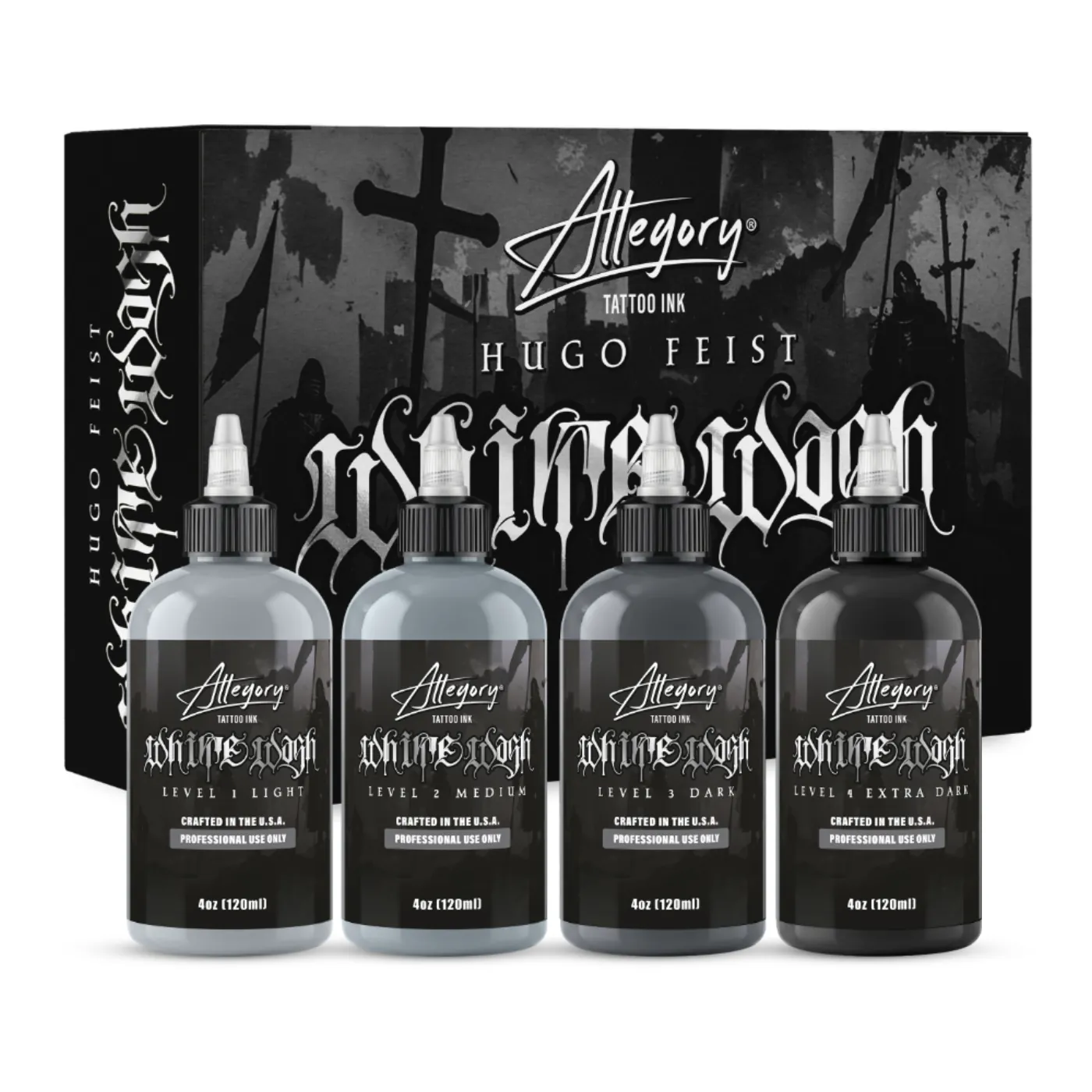 Whitewash Set — Set de tintas para black & grey Allegory Ink