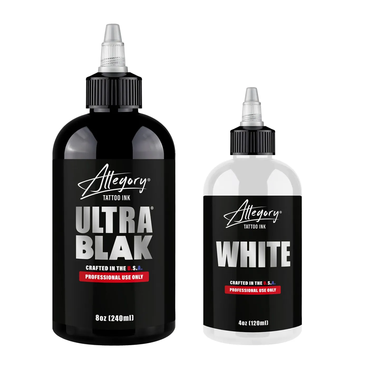 Ultra Blak + White — Kit de tintas para tatuagem Allegory Ink
