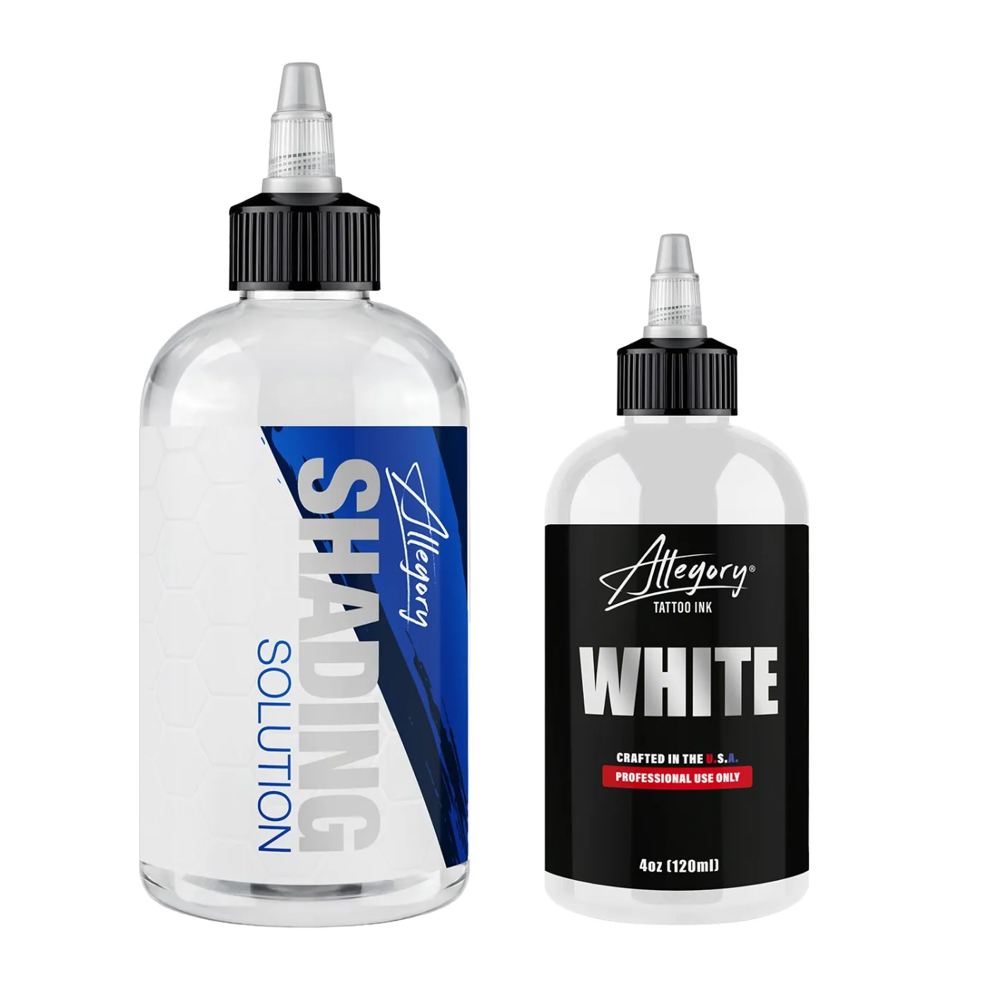 White + Shading Solution — Kit de tintas para tatuagem Allegory Ink